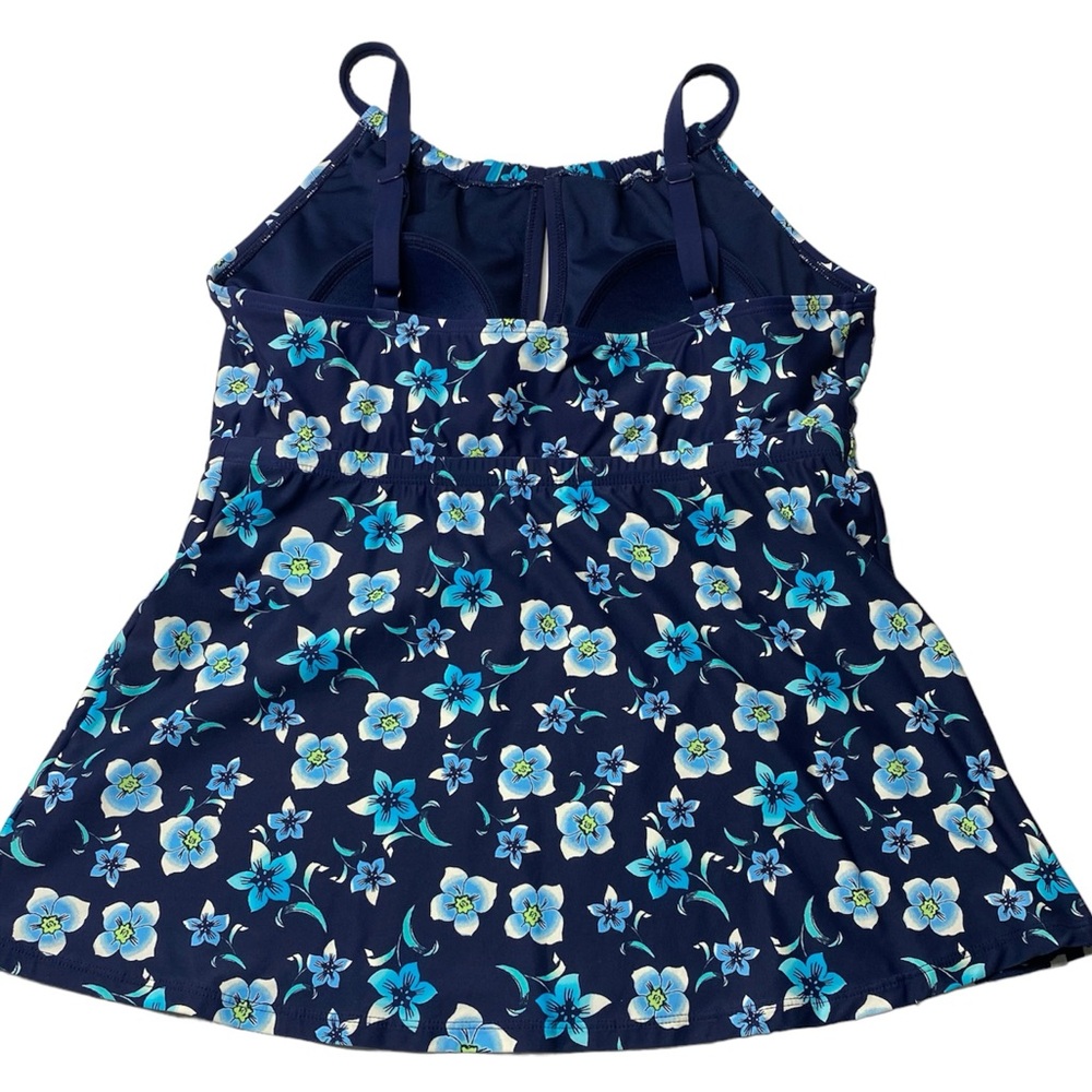 BEACH HOUSE | Blair Tankini Swim Top Spliced High Neck Floral Print 50+ UPF - Picture 8 of 14